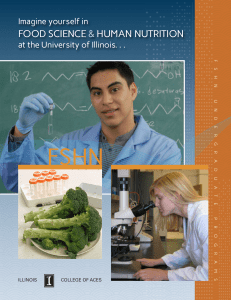 food science & human nutrition - College of Agricultural, Consumer