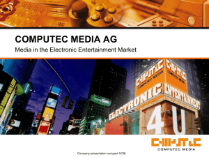 computec media ag - COMPUTEC MEDIA GmbH