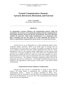 Formal Communication Channels