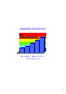HONORS STATISTICS - Kenston Local Schools