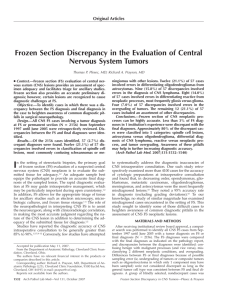 Frozen Section Discrepancy in the Evaluation of