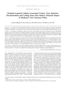 Hospital-Acquired Catheter-Associated Urinary Tract Infection