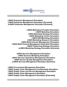 LINKS Enterprise Management Simulation LINKS Enterprise