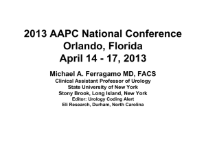 2013 AAPC National Conference Orlando, Florida April 14