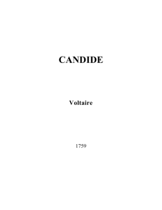 Voltaire. Candide. - Electronic Scholarly Publishing