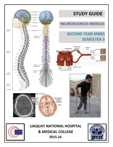 STUDY GUIDE-NEUROSCIENCES - Liaquat National Hospital