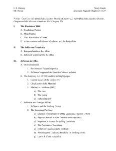 U.S. History Study Guide Mr. Rosen American Pageant Chapters 11