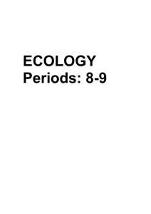 Ecology 1 - New Jersey Institute of Technology
