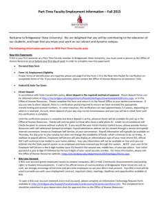 Part-Time Faculty Employment Information – Fall 2015