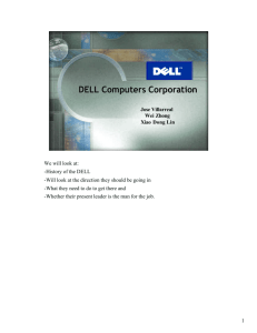 DELL Computers Corporation - Canadian Advanced Technology