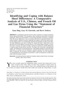 Identifying and Coping with Balance Sheet Differences: A