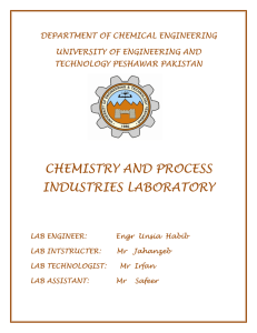 chemistry and process industries laboratory