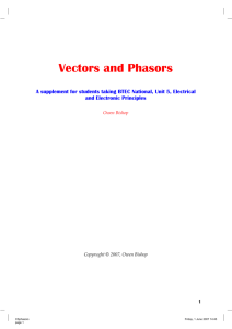 Vectors and Phasors