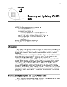 Browsing and Updating ADABAS Data