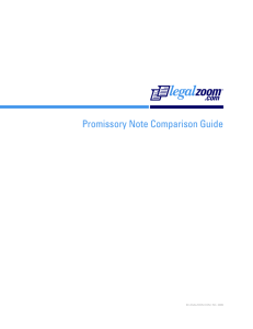 Promissory Note Comparison Guide