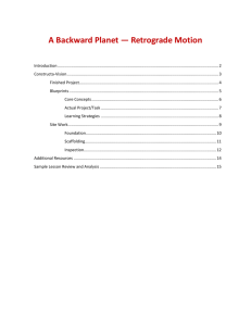 A Backward Planet — Retrograde Motion