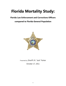 Florida Mortality Study - Florida State Fraternal Order of Police