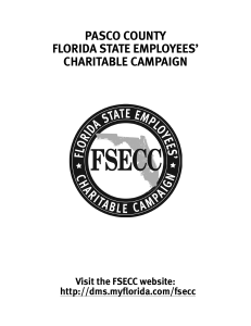 pasco county florida state employees' charitable campaign