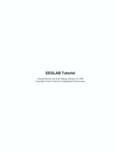 EEGLAB Tutorial - Percepts and Concepts Laboratory