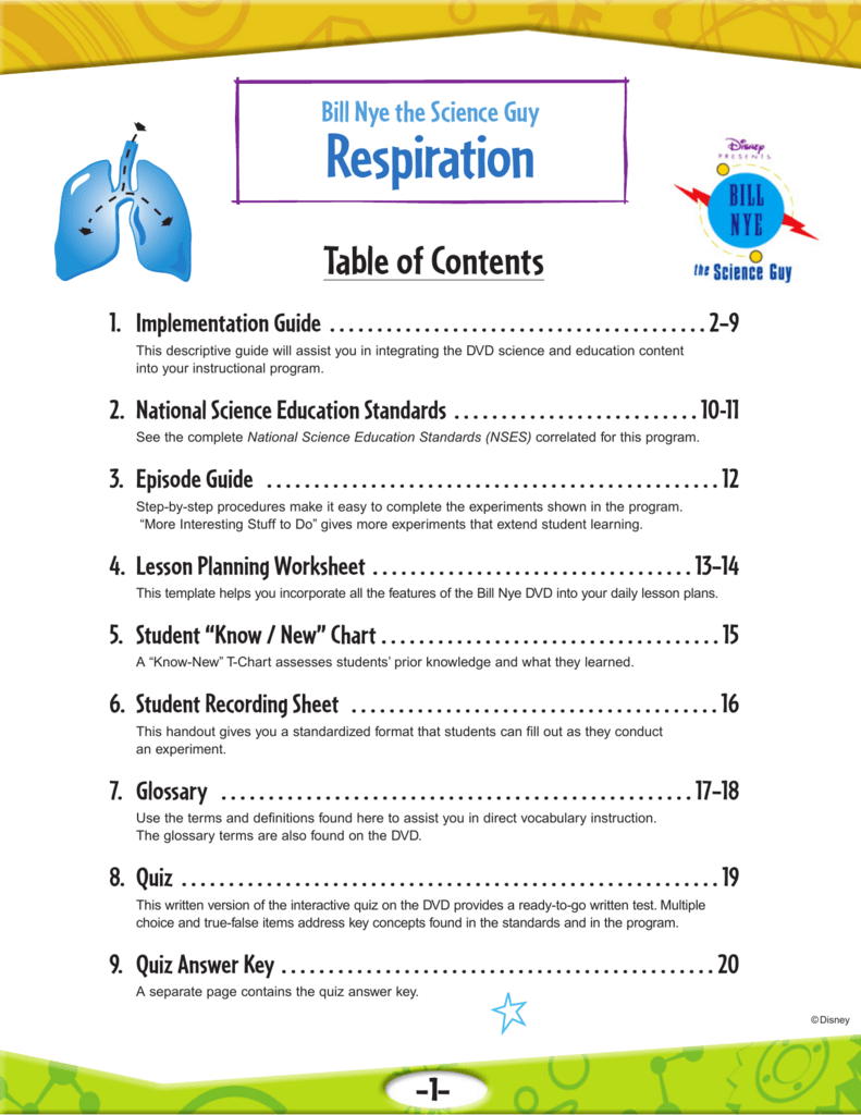 respiration - gvlibraries.org Intended For Bill Nye Respiration Worksheet