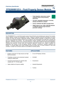 FPS2800B12C4 – Fluid Property Sensor Module
