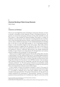 1 Chemical Bonding of Main-Group Elements - Wiley-VCH