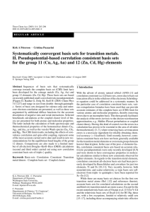 Systematically convergent basis sets for transition metals. II