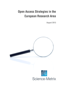 Open Access Strategies in the European Research - Science