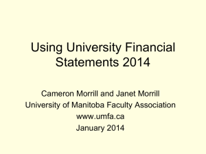 Using University Statements 2014 by Cameron Morrill and Janet