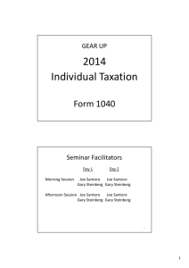 2014 Individual Taxation - Independent Accountants Association of