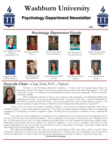 2013 Newsletter - Washburn University