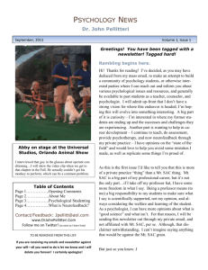 September 2011 Newsletter