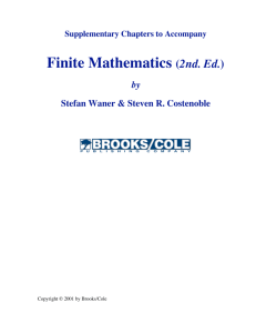 Chapter L: Logic - Finite Mathematics and Applied Calculus