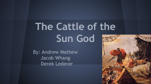 The Cattle of the Sun God