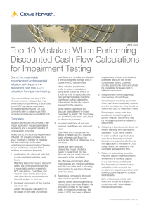 Top 10 Mistakes When Performing Discounted Cash Flow