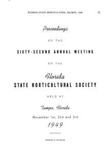 Officers for 1950 - Florida State Horticultural Society