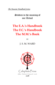The Masonic Handbook Series: The Craft Degrees Handbooks