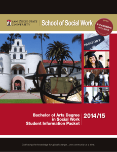 School of Social Work, SDSU - San Diego State University