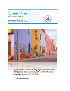 Spanish Curriculum Guide May 2011