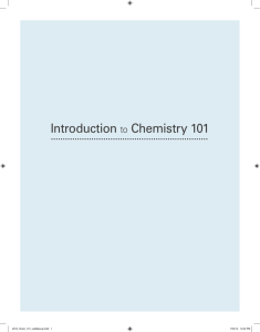Introduction to Chemistry 101