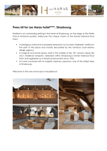 Press kit for Les Haras hotel****, Strasbourg