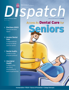 Dispatch - Royal College of Dental Surgeons of Ontario