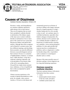 Causes of Dizziness