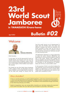 Bulletin #2 - 23rd World Scout Jamboree