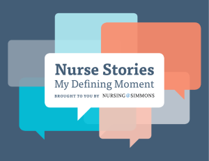 “Nurse Stories: My Defining Moment”.