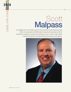 Scott Malpass - Investment Office