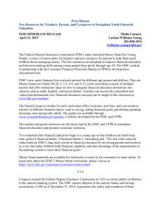 FDIC Press Release April 2015