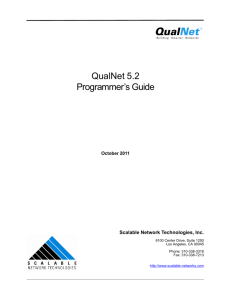 QualNet 5.2 Programmer's Guide