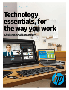 Technology essentials, for the way you work - Hp - Hewlett