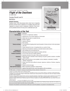 Flight of the Swallows - Houghton Mifflin Harcourt